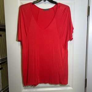 Vibrant Red Relaxed Short Sleeve Tee